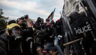 Pro-Trump protesters clash with police as they rally to contest the certification of the 2020 U.S. presidential election results by the U.S. Congress, at the U.S. Capitol Building in Washington, D.C., U.S. January 6, 2021. Picture taken January 6, 2021. R