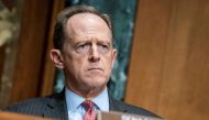 FILE PHOTO: U.S. Senator Pat Toomey (R-PA) during a hearing before the Congressional Oversight Commission at Dirksen Senate Office Building, in Washington, U.S., December 10, 2020. Sarah Silbiger/Pool via REUTERS/File Photo
