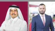 QSE Chairman, Khalid bin Ahmed Alnasr (left) and NeXTFairs General Manager & Co-founder Rawad Sleem