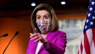 U.S. House Speaker Nancy Pelosi (D-CA) speaks to reporters a day after supporters of U.S. President Donald Trump occupied the Capitol, during a news conference in Washington, U.S., January 7, 2021. REUTERS/Erin Scott