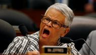 FILE PHOTO: Rep. Bonnie Watson Coleman (D-NJ) yells at her colleagues during a hearing before the House Committees on Judiciary and Oversight and Government Reform joint hearing in the Rayburn House Office Building in Washington, U.S., July 12, 2018. REUT