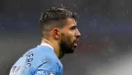 Manchester City's Sergio Aguero Pool via REUTERS/Jason Cairnduff 