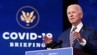 FILE PHOTO: U.S. President-elect Joe Biden delivers remarks on the U.S. response to the coronavirus disease (COVID-19) outbreak, at his transition headquarters in Wilmington, Delaware, U.S., December 29, 2020. REUTERS/Jonathan Ernst/File Photo
