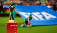 Khalifa International Stadium, Doha, Qatar - December 21, 2019 General view of the Club World Cup trophy before the match REUTERS/Ibraheem Al Omari/File Photo