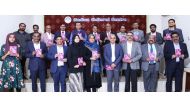 Indian community leaders during the book releasing event held at the ICC Doha.
