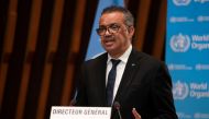 tedros Adhanom Ghebreyesus, Director General of the World Health Organization (WHO) speaks during the opening of the 148th session of the Executive Board on the coronavirus disease (COVID-19) outbreak in Geneva, Switzerland, January 18, 2021. Christopher 