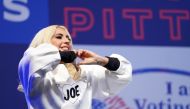 File photo of Lady Gaga as she performs during a drive-in campaign rally held by Democratic U.S. presidential nominee and former Vice President Joe Biden at Heinz Field in Pittsburgh, Pennsylvania, U.S., November 2, 2020. Reuters/Kevin Lamarque/File Photo