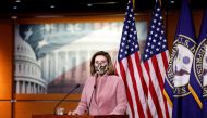 House Speaker Nancy Pelosi (D-CA) speaks to reporters the day after U.S. President Joe Biden's inauguration as the 46th president of the United States, during her weekly news conference at the U.S. Capitol in Washington, U.S., January 21, 2021. REUTERS/To