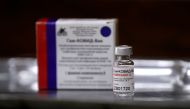 An empty vial of the second dose of the Sputnik V (Gam-COVID-Vac) vaccine is pictured at the San Martin hospital, in La Plata, on the outskirts of Buenos Aires, Argentina January 21, 2021. Reuters/Agustin Marcarian