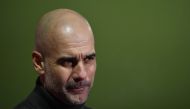 January 23, 2021 Manchester City manager Pep Guardiola after the match Pool via REUTERS/Toby Melville
