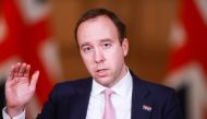 Britain's Health Secretary Matt Hancock holds a news conference at 10 Downing Street, amid the coronavirus disease (COVID-19) outbreak, in London, Britain, January 18, 2021. Reuters/Hannah McKay/Pool