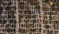 Graves are seen at the Xico cemetery, as the coronavirus disease (COVID-19) outbreak continues, in Valle de Chalco, in the State of Mexico, Mexico January 22, 2021. Picture taken from a drone REUTERS/Carlos Jasso
