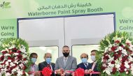 Abdul Rasak Khalidu, Operation Manager – Qatar (Kansai Paint) together with Kamal Al Hajj Director – Customer Service Division (AAB); Muthusamy Chinappan, Senior Manager – National Service Department (NSD – AAB) and other senior management team  members f