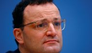 German Health Minister Jens Spahn attends a news conference, amid the spread of the coronavirus disease (COVID-19), in Berlin, Germany, January 22, 2021. REUTERS/Fabrizio Bensch/Pool