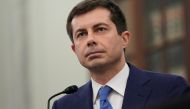 Pete Buttigieg, US secretary of transportation nominee for US President Joe Biden, listens during a Senate Commerce, Science and Transportation Committee confirmation hearing in Washington, DC, U.S., January 21, 2021. Stefani Reynolds/Pool via Reuters/Fil