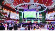 Visitors will be able to enjoy the matches on the giant screens at the 360 degrees Oasis stage.