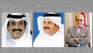 FROM LEFT: Sheikh Fahad bin Mohammad bin Jabor Al Thani, Chairman of the Board of Directors of Doha Bank; Sheikh Abdul Rehman bin Mohammad bin Jabor Al Thani, Managing Director of Doha Bank; and Dr. R Seetharaman, Chief Executive Officer of Doha Bank.