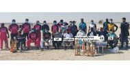 The team members of AMUAAQ, which played against Qatar Gladiators.