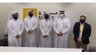 from right: Michael Javier, CEO and Founder of CWallet; Faisal Al Kuwari, MEEZA CTO; Abdulmohsin Al Yafei, CWallet COO; Eng. Ahmad Al Muslemani, MEEZA CEO; Mohsin Al Marri, MEEZA COO.