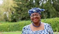 FILE PHOTO: Ngozi Okonjo-Iweala poses outside a Nigerian diplomatic residence in Chambesy, near Geneva, Switzerland, September 29, 2020. REUTERS/Emma Farge/File Photo
