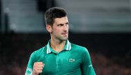 Serbia's Novak Djokovic celebrates after winning his quarter final match against Germany's Alexander Zverev REUTERS/Asanka Brendon Ratnayake
