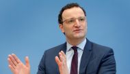 German Health Minister Jens Spahn addresses the media during a news conference in Berlin, Germany February 19, 2021. Michael Sohn/Pool via REUTERS