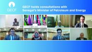 Senegal’s Minister of Petroleum and Energy, H E Aissatou Sophie Gladima, and GECF Secretary-General Yury Sentyurin, with other officials during the virtual meeting recently. 