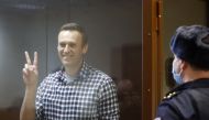 Russian opposition leader Alexei Navalny attends a hearing to consider an appeal against an earlier court decision to change his suspended sentence to a real prison term, in Moscow, Russia February 20, 2021. Reuters/Maxim Shemetov