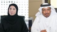 Dr. Sharifa Noaman Al Emadi and Rashid bin Ahmed Al-Dossary