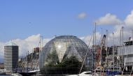 A view of part of the Genoa harbor May 14, 2013./File Photo