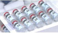 Vials of Johnson & Johnson's Janssen coronavirus disease (COVID-19) vaccine candidate are seen in an undated photograph. Johnson & Johnson/Handout via REUTERS