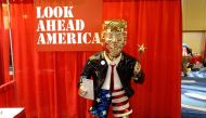  statue of former U.S. President Donald Trump is pictured at the Conservative Political Action Conference (CPAC) in Orlando, Florida, U.S. February 26, 2021. REUTERS/Octavio Jones
