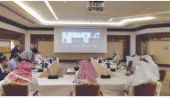 Officials during an Ordinary General Assembly of Masraf Al Rayan.