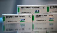Packages of COVID-19 vaccines by Beijing Institute of Biological Products of Sinopharm's China National Biotec Group (CNBG), are displayed during a government-organised visit to the vaccine’s production line in Beijing, China February 26, 2021. REUTERS/Ti