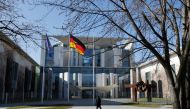 The Chancellery is pictured, amid the coronavirus disease (COVID-19) pandemic during lockdown, in Berlin, Germany, March 3, 2021. REUTERS/Fabrizio Bensch