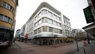 Picture shows the abandoned main shopping area due to the coronavirus disease (COVID-19) pandemic lockdown in downtown Essen, Germany, March 11, 2021. Picture taken on March 11, 2021. REUTERS/Wolfgang Rattay
