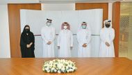 Officials of GTA, Commercial Bank of Qatar and QIIB during the agreement signing ceremony.