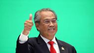 Malaysia's Prime Minister Muhyiddin Yassin gestures during virtual APEC Economic Leaders Meeting 2020, in Kuala Lumpur, Malaysia November 20, 2020. REUTERS/Lim Huey Teng/File Photo