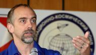  U.S. space tourist Richard Garriott speaks during a news conference at Star City outside Moscow, October 27, 2008. REUTERS/Sergei Remezov (RUSSIA)/File Photo