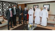 Minister of Commerce and Industry, and Chairman of the Investment Promotion Agency Qatar (IPA Qatar) H E Ali bin Ahmed Al Kuwari, with representatives of the French multinational bank Société Générale (SocGen) at the Ministry’s headquarters.