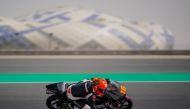 A view of Moto3 Official Test at Losail International Circuit yesterday.