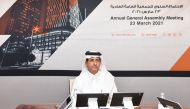 Sheikh Hamad bin Faisal bin Thani Al Thani, Chairman and Managing Director of al khaliji during the virtual AGM.
