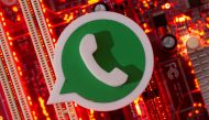 FILE PHOTO: A 3D printed Whatsapp logo is placed on a computer motherboard in this illustration taken January 21, 2021. REUTERS/Dado Ruvic/Illustration/File Photo

