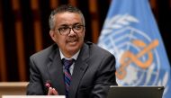 World Health Organization (WHO) Director-General Tedros Adhanom Ghebreyesus attends a news conference in Geneva Switzerland July 3, 2020. Fabrice Coffrini/Pool via REUTERS//File Photo
