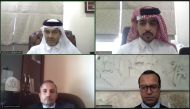 QICCA Board Member for International Relations Sheikh Dr. Thani bin Ali Al Thani  and other participants during the ‘Legal Week’ webinar. 