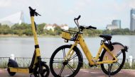 The newly deployed e-bikes have a battery that can be swapped without having to bring the entire bike to the charging station.