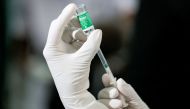 FILE PHOTO: A health official draws a dose of AstraZeneca's COVID-19 vaccine manufactured by the Serum Institute of India, at Infectious Diseases Hospital in Colombo, Sri Lanka January 29, 2021. REUTERS/Dinuka Liyanawatte/File Photo
