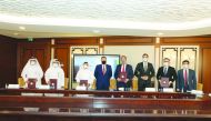 Officials of Nebras Power and UDP Renewables during the agreement signing ceremony