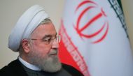 FILE PHOTO: Iranian President Hassan Rouhani attends a meeting with Russian President Vladimir Putin on the sidelines of a session of the Supreme Eurasian Economic Council In Yerevan, Armenia October 1, 2019. 