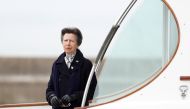 Britain's Princess Anne looks on from the boat at the Royal Yacht Squadron, after Prince Philip, husband of Queen Elizabeth, died at the age of 99, in Cowes on the Isle of Wight, Britain April 14, 2021. REUTERS/Peter Nicholls